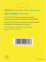 Load image into Gallery viewer, EE £35 Pack SIM Card