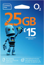 Load image into Gallery viewer, O2 £15 Big Bundle Sim Card Pay As You Go PAYG