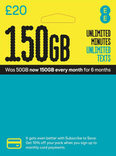 Load image into Gallery viewer, EE £20 Pack SIM Card