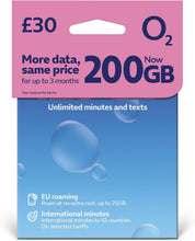 Load image into Gallery viewer, O2 £30 Pack SIM Card
